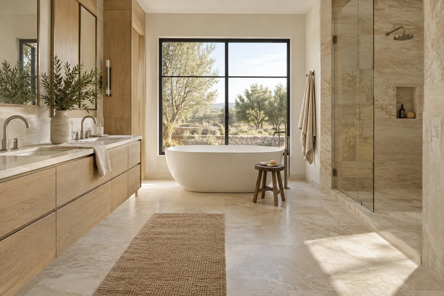 Springs villa, full renovation: master bathroom